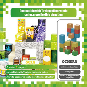 Gran oferta, bloques de cubo pequeños magnéticos de 2cm, rompecabezas de juguete, Cubo de bloques de construcción, cubos de construcción magnéticos, juguetes Montessori - Product Image 5