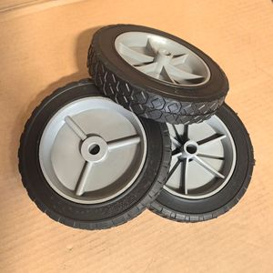 Rueda Sólida de 7 Pulgadas, Gris, con Banda de Rodadura Firme, para Carros de Herramientas, Carros de Equipaje, Remolques, Uso Pesado - Product Image 2