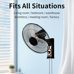 Ontwerp een plastic wandgemonteerde 16-inch 3-snelheden oscillerende elektrische ventilator voor thuis, kantoor en hotelgebruik. - Product Image 2