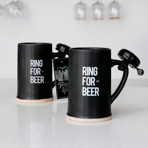 Taza de Cerveza de Cerámica BespritGift de 22 oz con Campana y Asas, Juego de Cerveza para Hombre, Regalo para Papá, Día del Padre - Product Image 6