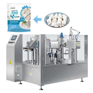 Good Price Frozen Food Packaging Machines Automatic Rotary Dumpling Premade Bag Packing Machine