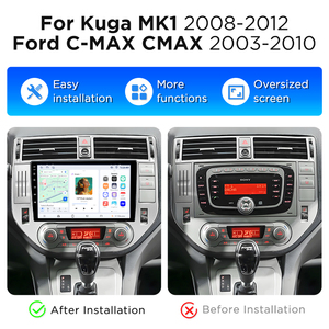 วิทยุติดรถยนต์ Junsun 9 นิ้ว ระบบไร้สาย Carplay สำหรับรถยนต์ Kuga MK1 ปี 2008-2012 และ Ford C-Max CMAX ปี 2003-2010 พร้อมระบบนำทาง GPS - Product Image 2