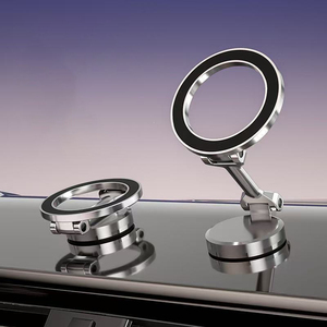 <span class=keywords><strong>Soporte</strong></span> Magnético para Teléfono de <span class=keywords><strong>Coche</strong></span>, de Aleación de Zinc, Plegable, con Ventosa para el Tablero o Parabrisas - Product Image 2