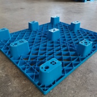 Palette en plastique robuste 1200x1000 HDPE Euro du fabricant chinois Palette en plastique à entrée à 4 voies pour le stockage en entrepôt