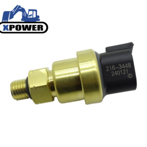 Capteur de pression d'huile moteur 216-3448 (2163448) pour moteurs 3054E 3056E, excavatrices 315C 319C, chargeuses 924G 930G – Capteur GP 3 broches - Product Image 1