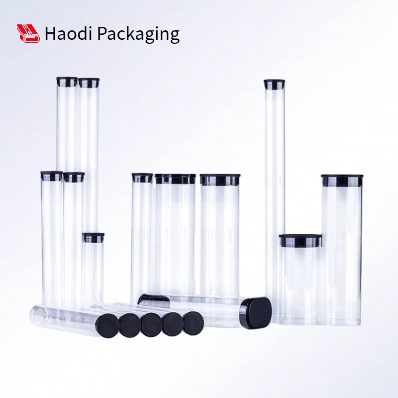 Cheap Clear Plastic Tubes With Flip Top End Caps Offset Printing 16mm Diameter 10ml Volume For Craft And Lipstick Use