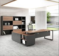 Offre Spéciale moderne chêne bureau directeur bureau petit mobilier de maison avec bois couleur salle à manger école salon PDG bureau certifié CE