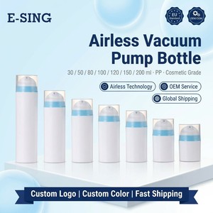Botellas Airless Ecológicas de PP de 200 ml con Acabado Mate, Pulverizador, Impresión Serigráfica, Forma Redonda, Envase para Lociones y Cremas para el Cuidado de la Piel - Product Image 3