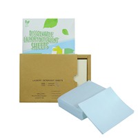 Feuilles de lessive solides biodégradables parfumées à la lavande, écologiques, jetables, prix d'usine, vente en gros