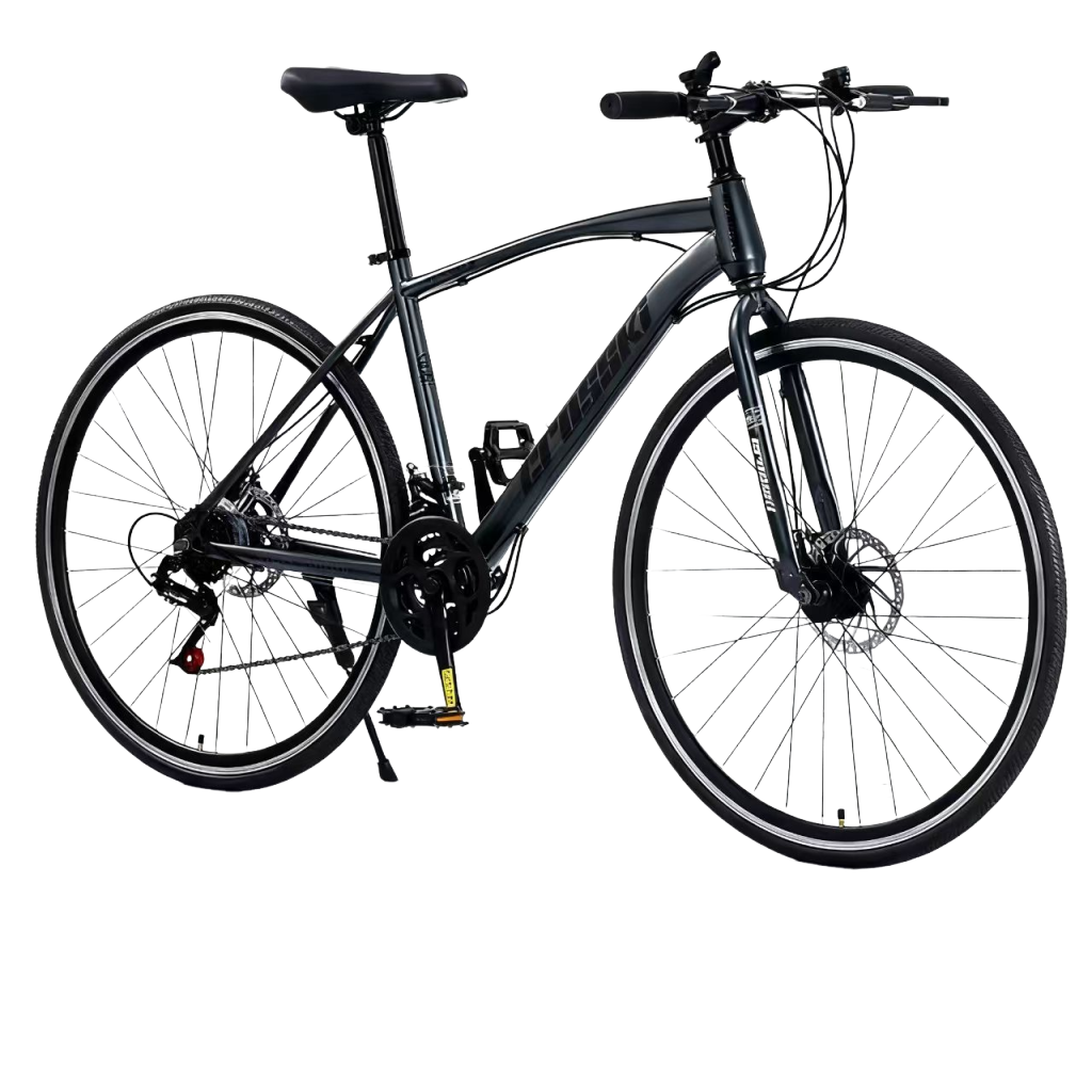 straight graphite black spoke