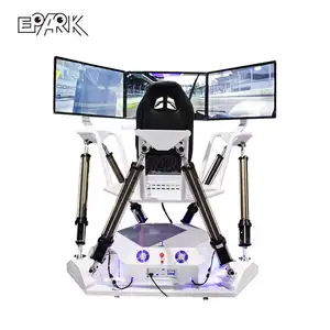 Nouveau Virtual Divertissement 9D VR Trois 3 Écran 6 Dof Simulateur De Course Automobile Jeu Simulateur De Conduite Pour L'école De Conduite