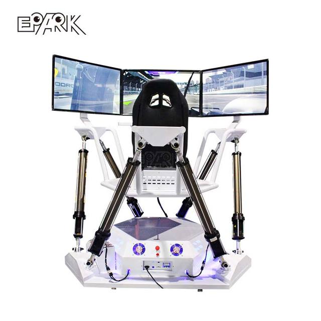 New Virtual Entertainment 9D VR Three 3 Screen 6 Dof Racing Simulator Car Game Driving Simulator for Driving School