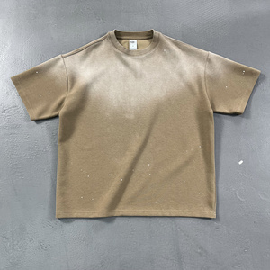 Camiseta Extra Grande de Algodón Lavado Estilo Vintage con Características Transpirables y Amigables con la Piel, Top Moderno de Manga Corta - Product Image 3