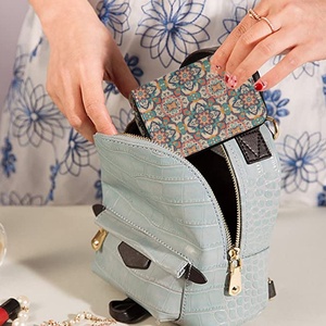 Cartera de Cuero PU con Diseño Bohemio Marroquí Personalizado, Monedero con Cierre para Tarjetas de Identificación, en Oferta - Product Image 5