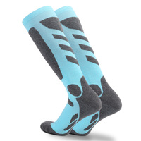 Wuyang Chaussettes De Ski Sports De Plein Air Épais Randonnée Chaussettes En Laine Mérinos Serviette Bas Long Tube Absorber La Sueur Et Garder Au Chaud