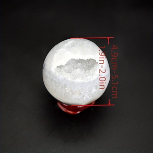 טבעי פתוח קריסטל אשכול אגת geode כדור חול דק פתית שלג קישוט איזון אנרגיה ריפוי בית אוסף - Product Image 5