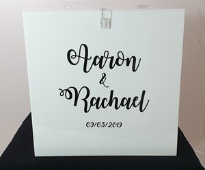 Wit Acryl <span class=keywords><strong>Wedding</strong></span> <span class=keywords><strong>Wishing</strong></span> Goed Card Box - Product Image 2