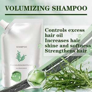 Shampooing bio aux herbes de romarin et menthe pour la croissance des cheveux et crème antichute antipelliculaire pour la prévention de la perte de cheveux - Product Image 3