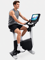 JW-NY411S Kommerzielles Standfahrrad mit 15,6-Zoll-Farbdisplay, EMS-Selbstgenerierendes Fitness-Heimtrainer