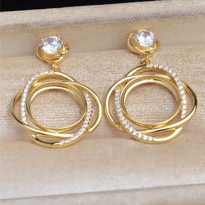 ต่างหูแบบพู่ประดับมุกกลม WENCHI DIY Mabei Kongtuo 12.5 มม. เงินแท้ S925 ประดับเพชรคิวบิกเซอร์โคเนีย ผลิตในประเทศจีน - Product Image 1