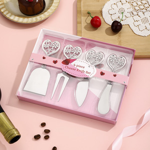 Cheese <b>Knife</b> Set Stainless Steel Heart Design Cake <b>Bread</b> Scraper Kitchen Tools For Serving - Product Image 5