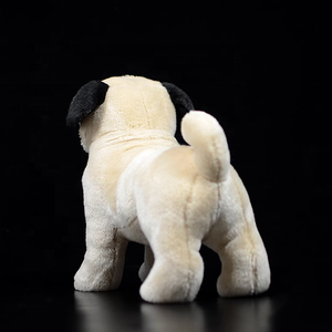 Jouet en peluche bouledogue français/Shar-Pei/Carlin de 33cm | Animal en peluche multi-races hyper réaliste avec peluche de qualité supérieure, pour propriétaires de chiens - Product Image 3