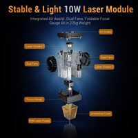 ORTUR Laser Master 2 Pro S2 LU2-10A 10000mW CNC Cutter 0.05x0.1mm Compressed Spot Laser Engraver pour le bois et le métal