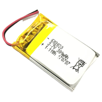 602030 batterie au lithium polymère 602030 3.7V 300mah batterie lipo de haute qualité avec PCM et batteries polymère de connecteur