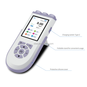 Weiai เครื่องวัดค่าค่า <span class=keywords><strong>pH</strong></span>/ค่าการนำไฟฟ้า/ความเค็มแบบพกพาได้<span class=keywords><strong>8</strong></span> In1เครื่องทดสอบคุณภาพน้ำหลายค่าสำหรับบ่อแล็บ Do/orp/ec/tds/<span class=keywords><strong>ph</strong></span> Meter - Product Image 4