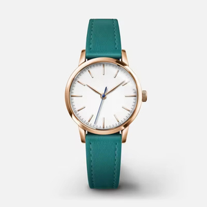 Women Quartz <b>Watch</b> 30mm Case Stainless Steel Movement Customized logo Dial Genuine Leather Lady <b>Watches</b> Wholesale - Product Image 4