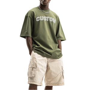 Camiseta de Alta Calidad 100% Algodón, Corte Cuadrado, Holgada, Personalizada, Ecológica y Transpirable para Hombre - Product Image 1