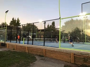 Precio de fábrica Seguridad Padel Court Fabricantes deportivos Tenis <span class=keywords><strong>Padlle</strong></span> canchas de tenis con techo - Product Image 5