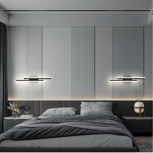 Nordic Modern Minimalist Sconces Leuchte Innen Wohnzimmer H-Form heiß verkaufen Gold Schlafzimmer Hotel LED Wand leuchten - Product Image 5