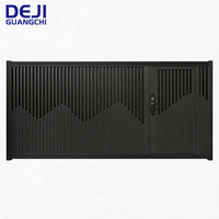 Portails coulissants automatiques en aluminium pour entrée de maison moderne, designs de portes coulissantes principales pour jardin
