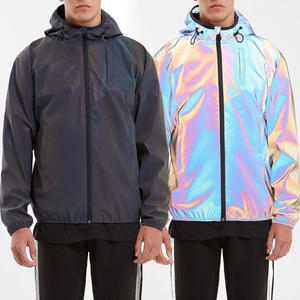 เสื้อแจ็คเก็ตผู้ชาย BINBEIER แบบมีสไตล์ สะท้อนแสง  ลำลอง กันน้ำ กันลม สตรีทแวร์ - Product Image 1