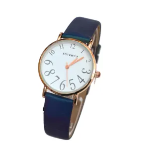 Colorful Shiny Strap Simple Design Women Watches Quartz Wrist Watch For Women Ladies Clock Leather Fashion Girls Classic