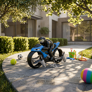 Moto volante télécommandée 2-en-1 tout-terrain et aérienne, avec évitement d'obstacles, retour automatique et rotation à 360 degrés - Product Image 1