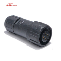 Connecteur étanche IP68 à 4 broches M14 pour bande LED, vis magnétique, alimentation AC/DC, étanche, connecteur à 2, 3, 4, 5, 6, 8 broches