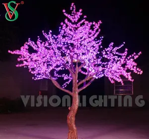 Albero artificiale del fiore di ciliegio rosa di Sakura per la luce all'aperto della decorazione del paesaggio