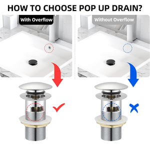 Chất lượng Pop Up bồn rửa nhà bếp chất thải lưu vực đẩy xuống bồn rửa chất thải nâng cao tràn cống Stopper bấm Clack drainer - Product Image 3