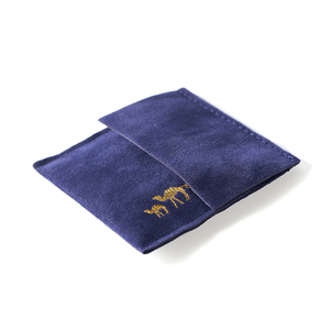 Yu Touch Luxury Mini Flap <b>Envelope</b> Pouch Small Suede Jewelry Pouch with Embossing Logo for Rings Earrings Necklaces <b>Gift</b> Storage - Product Image 6