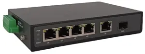 Fabriek Din Rail 4-Port 10/100/1000Mbps Poe Switch Met 1G Rj45 En 1sfp Uplink Gigabit Industrie Switch