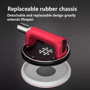 Elevador de succión al vacío eléctrico Premium modelo 6100 resistente para manejo de vidrio y baldosas de cerámica de gran formato - Product Image 3