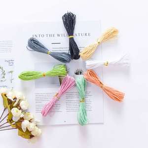 1mm Colorful Waxed Cotton Rope Macrame Cord DIY Cotton Waxed Cord Rope - Product Image 1