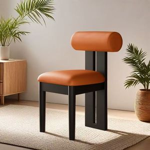 Sedia da Pranzo in Legno Massello Stile Nordico Retrò, Schienale Morbido, Altezza Regolabile, Colori Personalizzabili, Uso Domestico, Modello Ippopotamo - Product Image 4