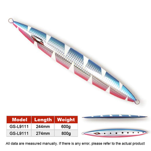 Jig métallique lenteur pour eaux profondes 600g 800g, appât lumineux pour poissons d'eau salée, bar, pour la pêche <span class=keywords><strong>en</strong></span> <span class=keywords><strong>mer</strong></span>, la pêche <span class=keywords><strong>en</strong></span> bateau et les zones <span class=keywords><strong>de</strong></span> pêche irriguées - Product Image 2