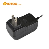 Adaptateur secteur mural AC/DC 12V 1A 12W, norme DOE niveau VI, prises US, EU, UK, AU, DC 5.5*2.1mm, CE, FCC, RoHS, pour petits appareils électroniques, OEM