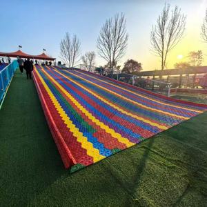 Toboggan en plastique arc-en-ciel commercial d'extérieur pour enfants et adultes, équipement de <span class=keywords><strong>parc</strong></span> d'attractions, <span class=keywords><strong>parc</strong></span> de trampolines - Product Image 3