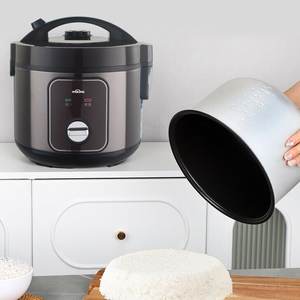 Cuisinière <span class=keywords><strong>à</strong></span> <span class=keywords><strong>riz</strong></span> électrique automatique de haute qualité avec cuve intérieure en aluminium antiadhésive, usage domestique, cuisson rapide, capacité de 1,2 <span class=keywords><strong>à</strong></span> 1,8 L - Product Image 4