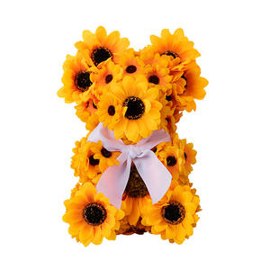 Nouvelle décoration de peluche ours tournesol, décoration de jardin de lutin tournesol d'été, décoration de Thanksgiving - Product Image 6